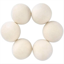 6Pcs Wool Dryer Balls- Premium Natural - Made with