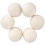 6Pcs Wool Dryer Balls- Premium Natural - Made with 1
