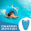 Blue Swim Board EVA Back Float Kickboard Safe Trai 6