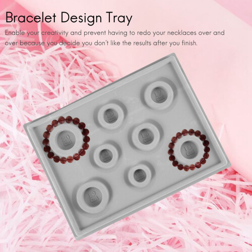 Flocked Beading Bead Board Bracelet Design Tray Je 1