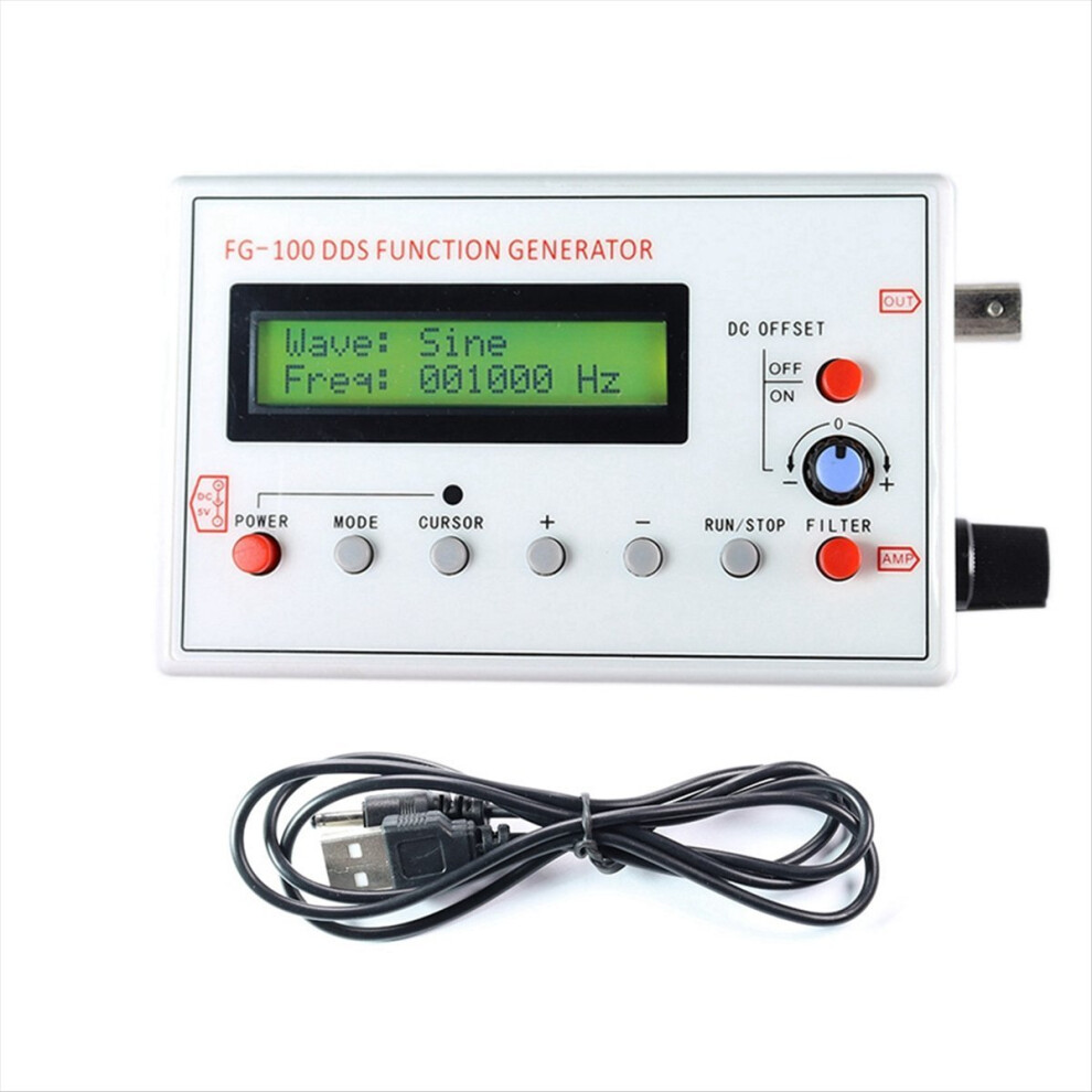 Fg-100 Dds Function Signal Generator Frequency Cou 4853077507226