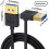 3.3ft Display Port 1.4 Extension Cable 90 Degree D 3
