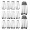 12 Pcs Mosquito Head Mesh Face Fly Netting Hood Pr 2