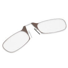 Ältere Menschen Armloser Nasenbügelbrille +300 Braun Unisex Lesebrille