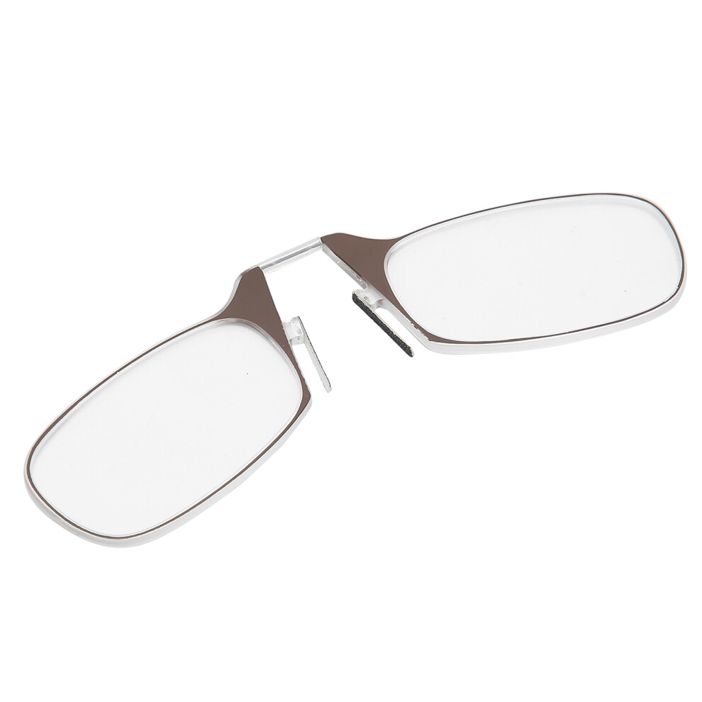 Brown Elderly Armless Reading Glasses +300 Unisex Tr90 Eyewear