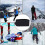6PCS Ski Fastener Straps Adjustable,Ski for Carryi 5