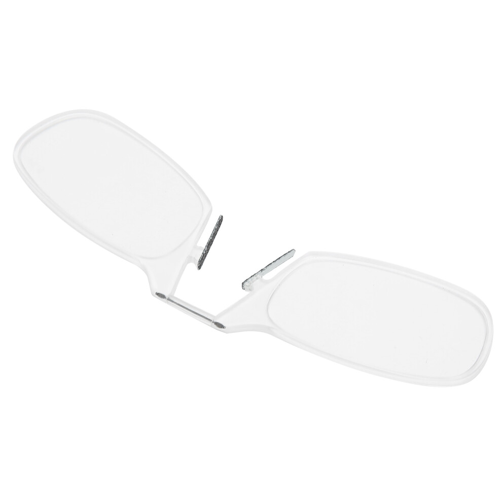 Portable Pince Nez Reading Glasses +300 Transparent for Elderly Stylish Clamp