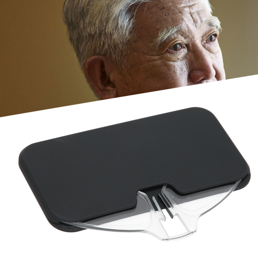 Portable Pince-Nez Reading Glasses +150 Transparent for Elderly, Unisex