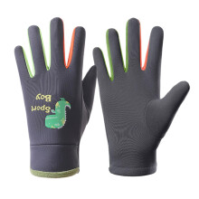 Kids Glow in the Dark Cycling Gloves Waterproof Winter Cold Weather