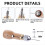 Sewing Awl Kit with Straight Bent Needles Waxed Th 3