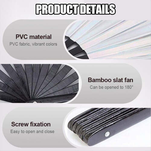 Boots on the Ground Fan,Large Holographic Folding 2