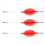 3Pack Fishing Bobbers Popping Cork Float for Redfi 3