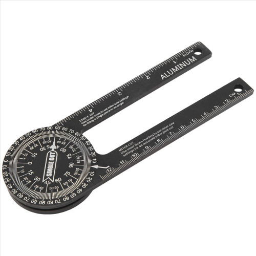 360 Degree Miter Saw Protractor Digital Ruler Incl 2