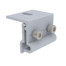 Solar Panel Seam Clamp Mounting Bracket PV Roof Aluminum Alloy With Stainless Steel Screws Inner Clip 18mm 8.4mm 1 Pc