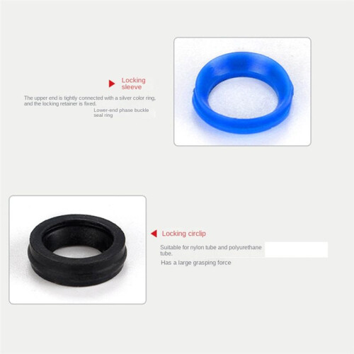 100Pcs PE Pneumatic Fittings Fitting Plastic T Typ 2
