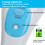 MultiFunction Electric Bath Brush - 5 Heads 6 Gears Blue Design 6