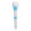 MultiFunction Electric Bath Brush - 5 Heads 6 Gears Blue Design 2