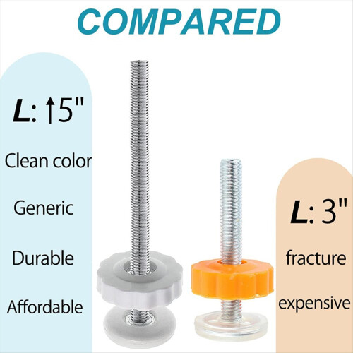 4Pcs Universal Baby Gate Threaded Spindle Rod, M8 2