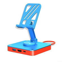 3in1 Docking Station 4K Output, PD100W Fast Charging, USB 2.0 Ports, For Laptops, Phones, And Game Console