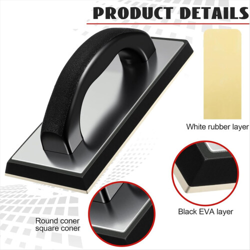 6Pcs Tile Tools Set Square Trowel,1 Rubber Grout F 2