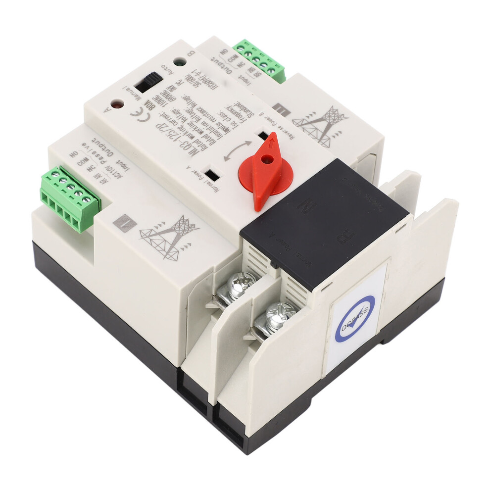 Ac110v 80A Dual Power Transfer Switch, Fast Response, 2P 8771378978933