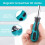 4 PCS Bit Driver Handle, 1/4 Handle Magnetic Screw 6