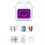 Mini Sticker Printer RGB Light Bluetooth Pocket In 1