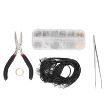 DIY Jewelry Tool Kit with Jump Rings for Jewelry Making Supplies Jewelry Repair Kit Lobster Clasps and Jump Ring Pliers Durable Metal Construction Adj