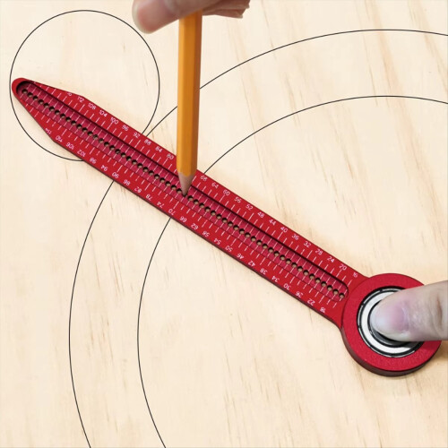 Woodworking Circular Drawing Ruler, Fixed Point Ma 1