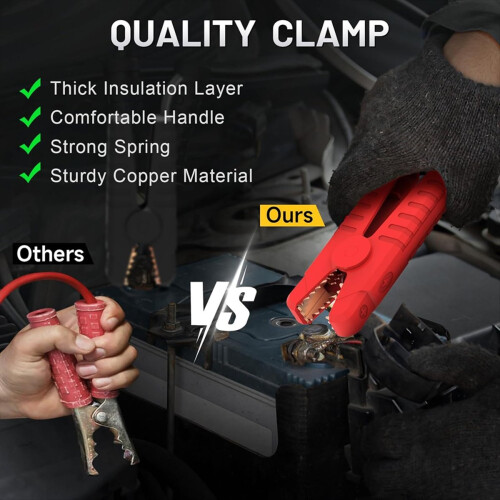 Jumper Cable Clamps for 20V Battery, Portable Batt 2