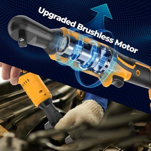Cordless Ratchet Wrench 74ft-Lbs Compatible 20V Ma 2