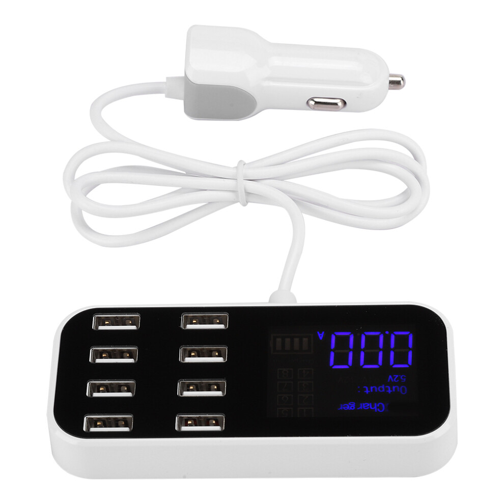 Smart Usb Charging Dock With Real Time Led Monitoring, 8 Port High Efficiency Charging Station For Fast Charging Of Multiple Devices 9012494830859