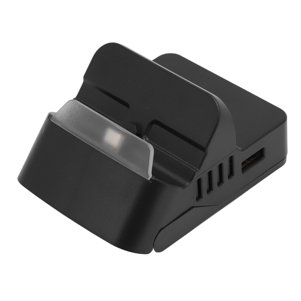 Nintendo Switch Charging Dock 4K Hdmi Tv Adapter Mini Lightweight Portable Ventilation Holes Design Charge While Playing Rgb Lighting Design For 9169997588814