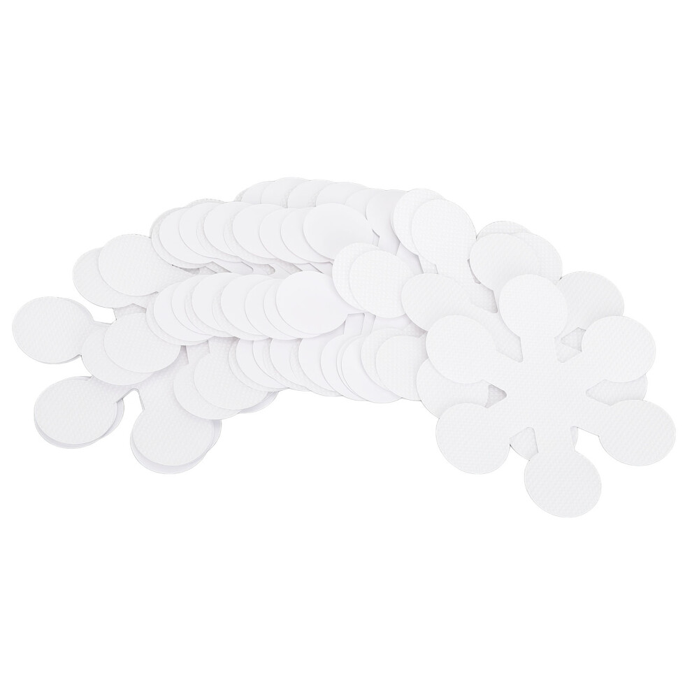 Shower Traction Enhancer In Self Adhesive Bath Treads Format, Non Slip Safety Treads With 3D Friction Surface, Waterproof PEVA Material For Bathtub A