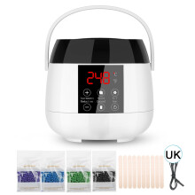 Digital Wax Warmer With Smart Temperature Control, Constant Temperature Setting Electric Wax Heater, Dual Pots Design Portable Hair Removal Kit Led D