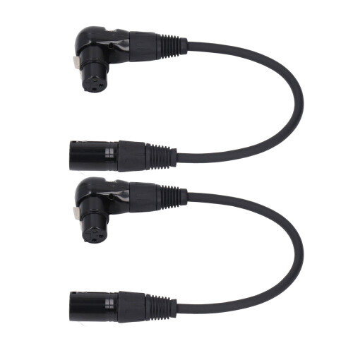 Καλώδιο Patch XLR υψηλής ποιότητας, δεξιάς γωνίας, αρσενικό σε θηλυκό, ανώτερης 2
