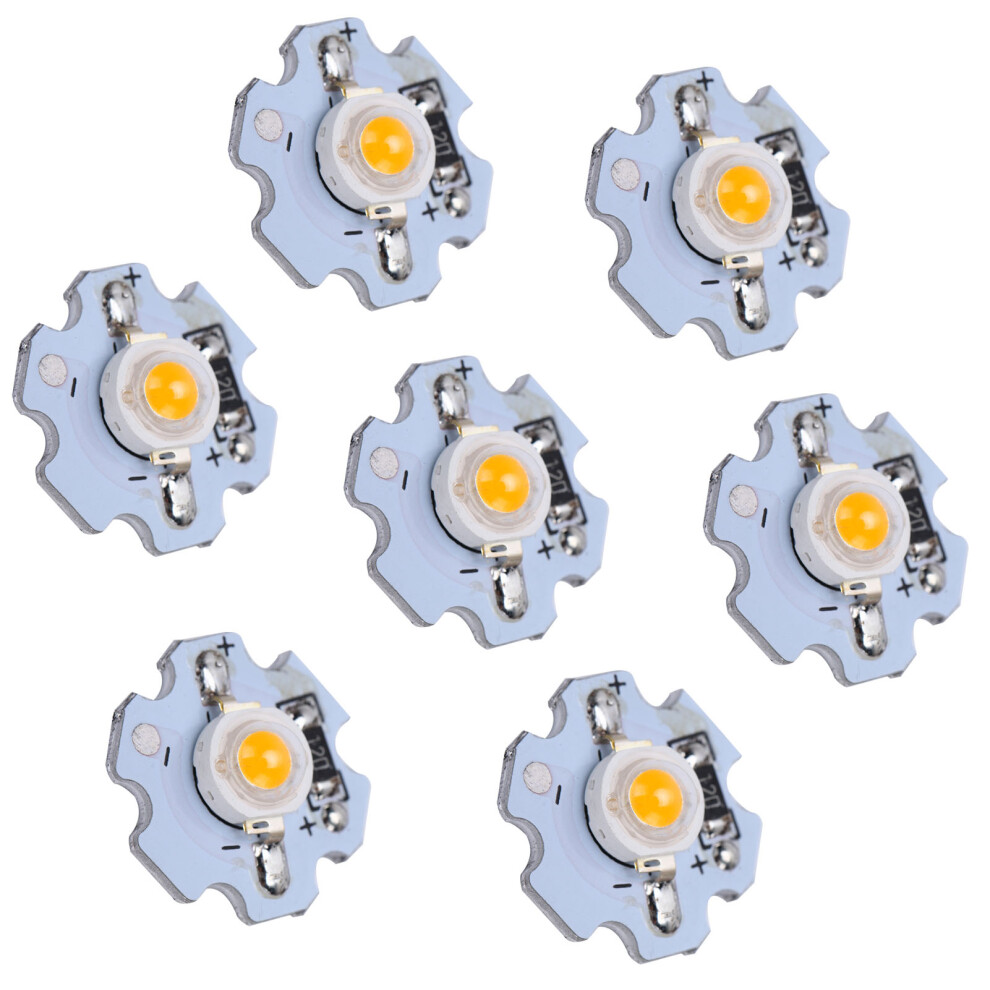 25Pcs 0.5W 5V High Power Led Beads, Yellow 588-590Nm, 20Mm 8291378980076