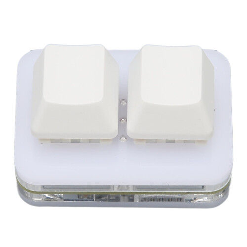Mini USB Keypad With RGB Lighting, Hotswap Mechanical Gaming Keyboard Cherry Switch Copy Paste Functionality One Handed Programmable Device For Mac 2