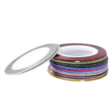 Bandes adhésives pour nail art à faire soi-même, faciles à utiliser, couleurs variées, finition mate, ruban résistant pour des décorations
