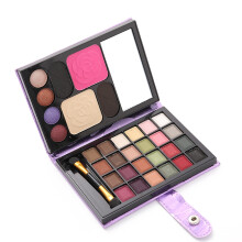 Make-up-Starterset, Reise-Make-up-Set, All-in-One-Lidschattenpalette mit 32 Farben, wasserfeste Formel, inklusive Rouge und Augenbrauenpuder,