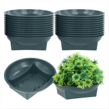 24 Pcs Floral Supplies Green Bowls for Flower Arra