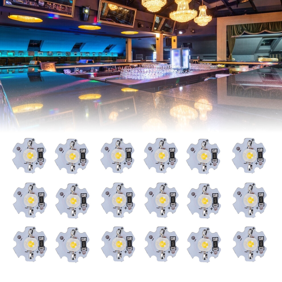 High Power 25Pcs 1W Led Lamp Beads 200Lm Natural Light 4000Â4500K 8781378980331