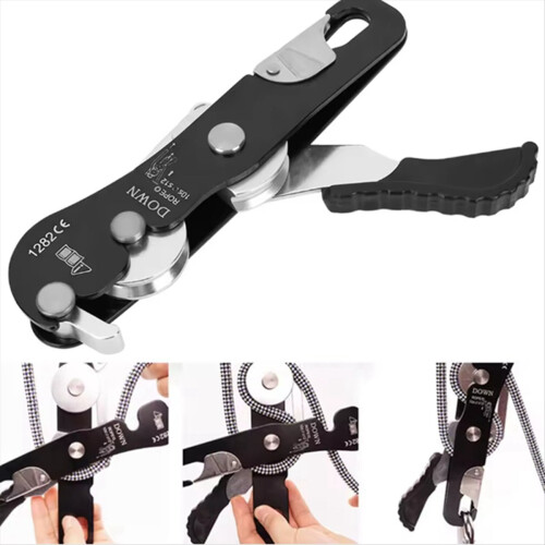 Self-Locking Manual Descender Outdoor Climbing Slo 2
