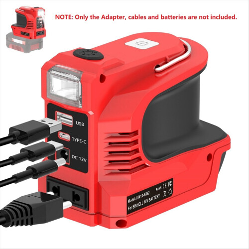 180W Power Inverter with LED Work Light for 18V Li 1