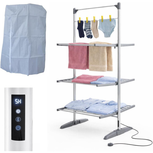 HOUSZY Electric Heated Clothes Drying Rack
