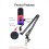 XLR/USB Gaming Microphone Kit with Headphone Jack/ 10