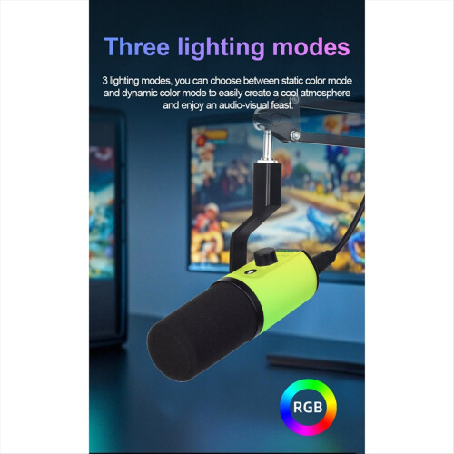 XLR/USB Gaming Microphone Kit with Headphone Jack/ 2