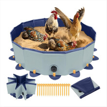 Chicken Dust Bath Tub, 31.5in D X 7.9in H Containe