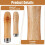 10 Pcs Wooden File Handle with Strong Metal Collar 3