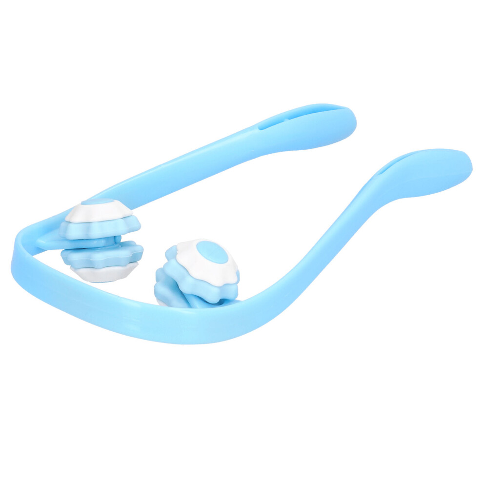 UShaped Manual Roller Neck Massager for Shoulder Fatigue Relief